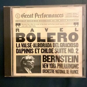 Ravel: Bolero Leonard Bernstein NY Philharmonic CD plus more